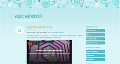 Desktop Screenshot of epicwindmill.com